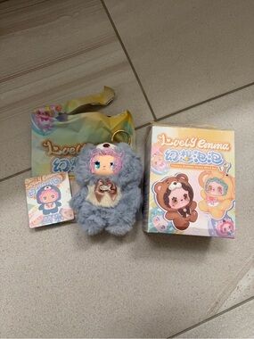 LOVELY EMMA Fantasy Bubbles Series Plush Pendant - Chunky Seal